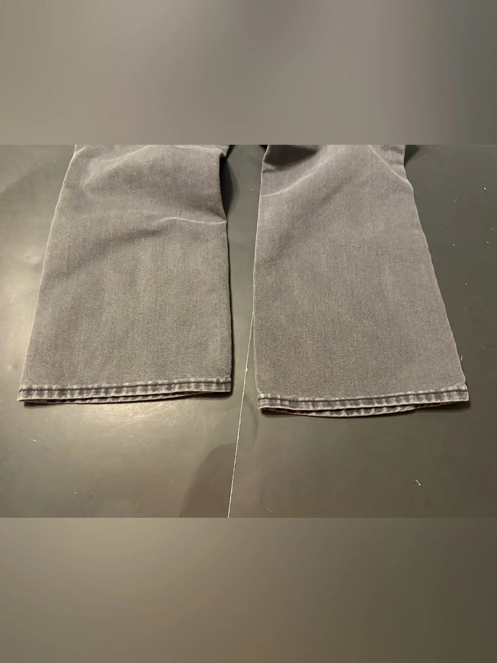 Old Navy Baggy Wide Leg Black High Rise Size 7 Girls Jeans